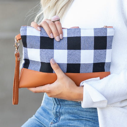 Buffalo Plaid Classic Wristlet Clutch