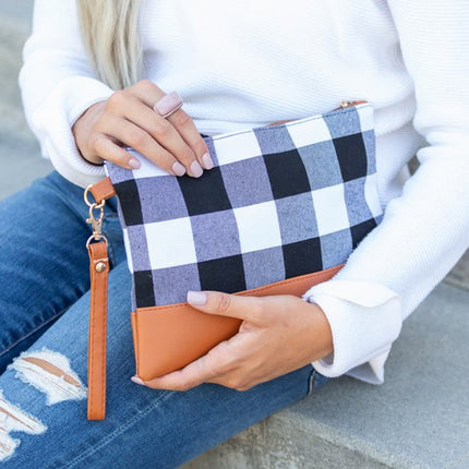 Buffalo Plaid Classic Wristlet Clutch