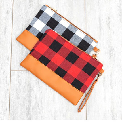 Buffalo Plaid Classic Wristlet Clutch
