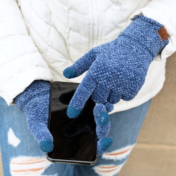 Cozy Warm Soft CC Chenille Touch Winter Fashion Gloves - Accessoriesforever