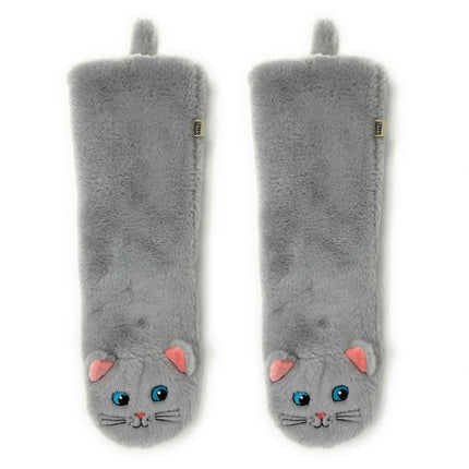Here Kitty Kitty Cozy Warm Women's Plush Animal Slipper Socks - Accessoriesforever