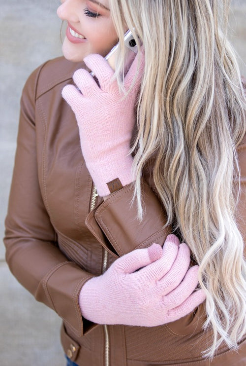 Luxurious Soft Cozy Warm Cashmere Blend Touchscreen CC Fashion Gloves - Accessoriesforever