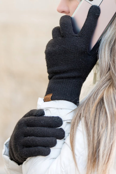 Luxurious Soft Cozy Warm Cashmere Blend Touchscreen CC Fashion Gloves - Accessoriesforever