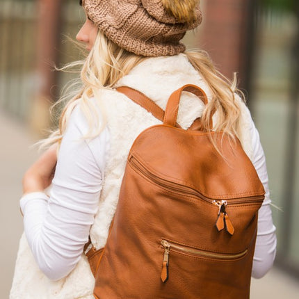 Gorgeous Ultra Soft Vegan Leather Fashion Bag Backpack - Accessoriesforever