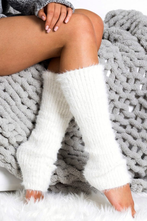 Ultra Soft Cozy Warm Eyelash Design Fashion Leg Warmers