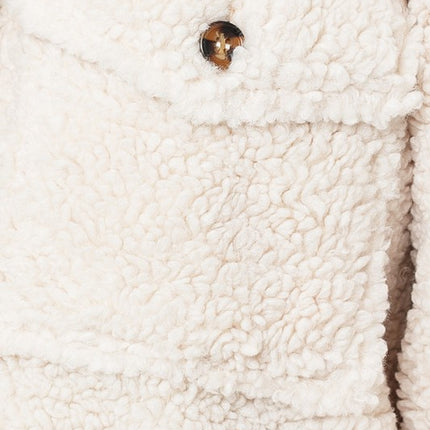 Classic Warm Simple Versatile Soft Teddy Jacket Shacket