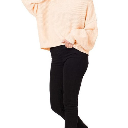 Cozy Stylish Winter Fashion Oversized Turtleneck Sweater - Accessoriesforever