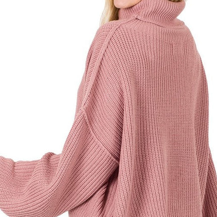 Cozy Stylish Winter Fashion Oversized Turtleneck Sweater - Accessoriesforever