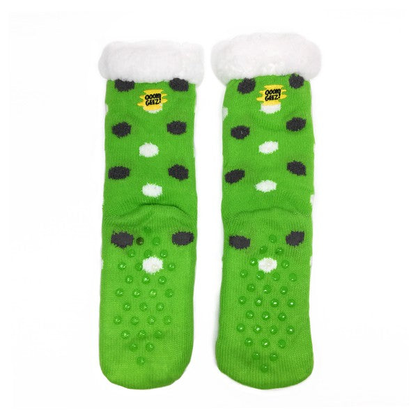 Frog Love Cozy Warm Women's Plush Animal Slipper Socks