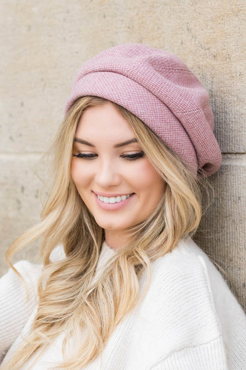 Stylish Casual Classic Fold-Over Fold Over Hat Beret - Accessoriesforever