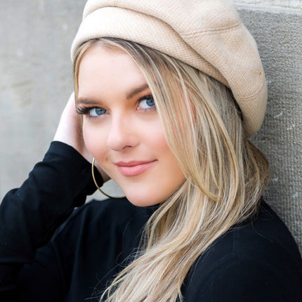 Stylish Casual Classic Fold-Over Fold Over Hat Beret - Accessoriesforever