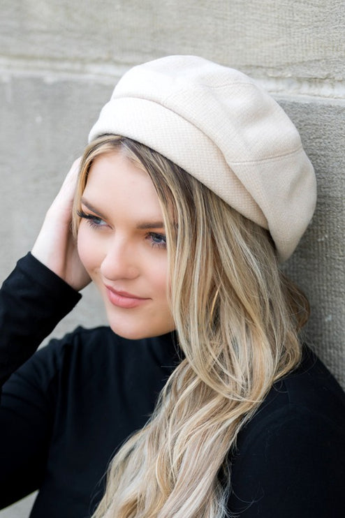 Stylish Casual Classic Fold-Over Fold Over Hat Beret - Accessoriesforever