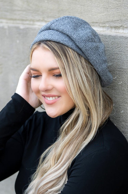 Stylish Casual Classic Fold-Over Fold Over Hat Beret - Accessoriesforever