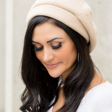 Stylish Casual Classic Fold-Over Fold Over Hat Beret - Accessoriesforever