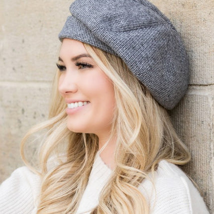 Stylish Casual Classic Fold-Over Fold Over Hat Beret - Accessoriesforever