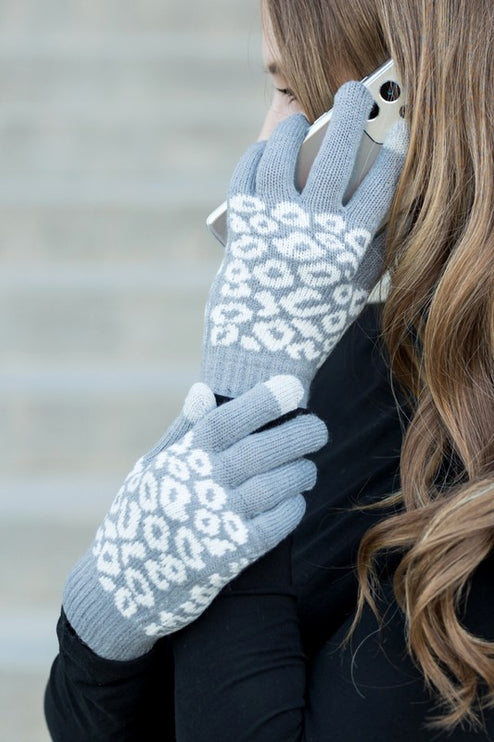 Stylish Leopard Stretch Touchscreen Fashion Gloves