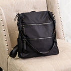 Black/Black Zippers