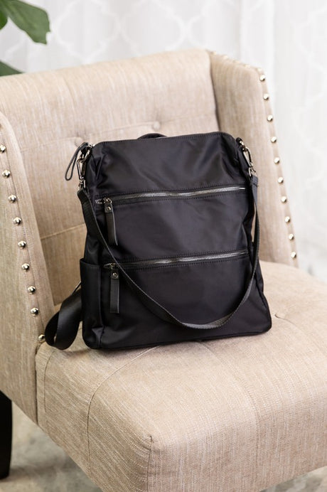 Stylish Sleek Convertible Handbag Tote Backpack