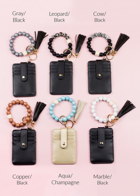 Silicone Key Ring Wallet Bracelet - Accessoriesforever