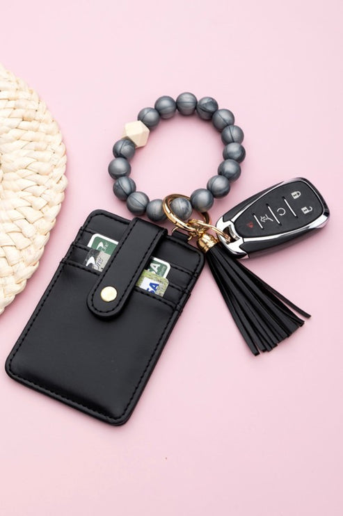 Silicone Key Ring Wallet Bracelet - Accessoriesforever