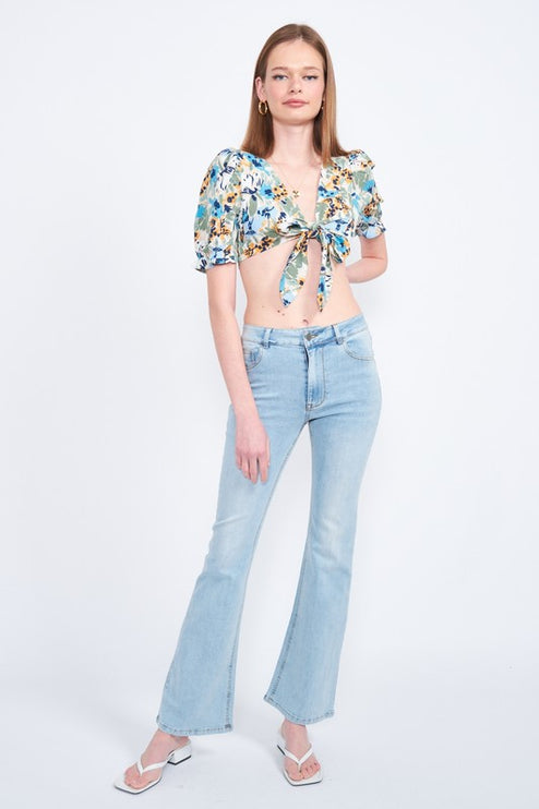 Stylish Light Wash Slim Fit High Waisted Class Denim Pants Jeans