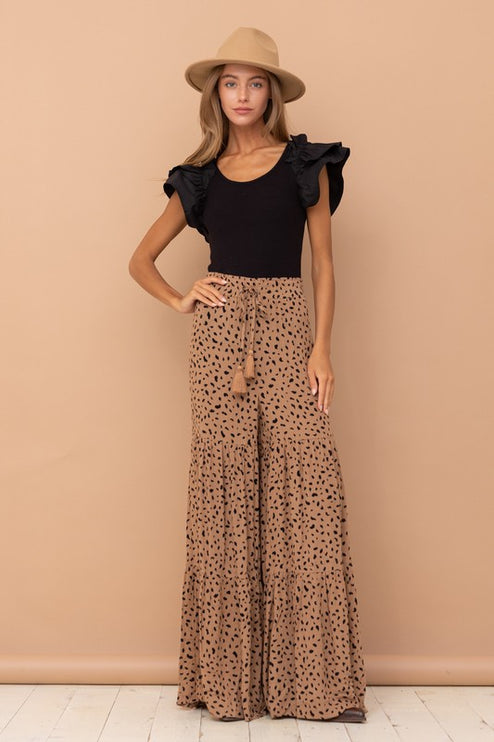 Gorgeous Solid Puff Ruffled Shoulder Short Sleeves Soft Jersey Bodysuit - Accessoriesforever