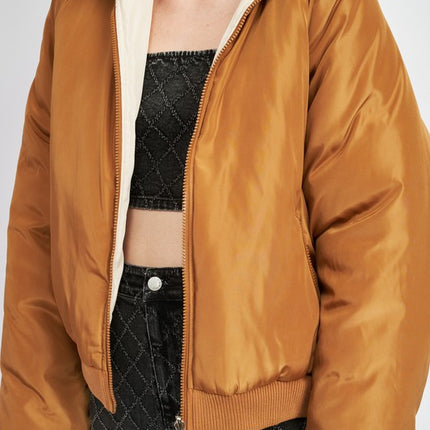 Cozy Stylish Fashion Warm Outwear Reversible Puffer Jacket - Accessoriesforever