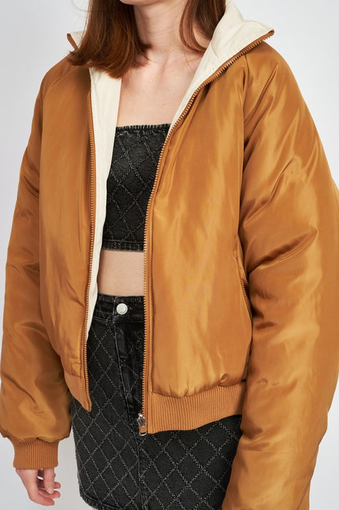 Cozy Stylish Fashion Warm Outwear Reversible Puffer Jacket - Accessoriesforever
