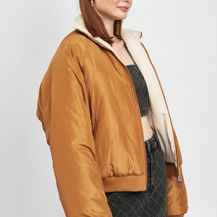 Cozy Stylish Fashion Warm Outwear Reversible Puffer Jacket - Accessoriesforever