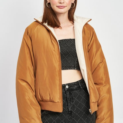 Cozy Stylish Fashion Warm Outwear Reversible Puffer Jacket - Accessoriesforever