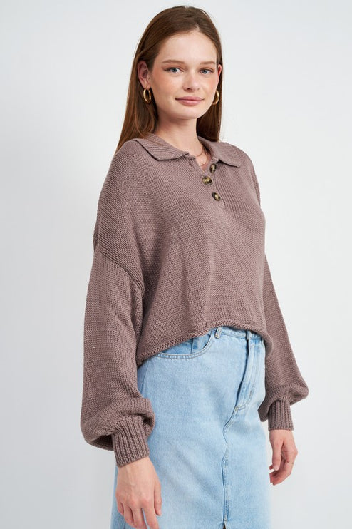 Trendy Chic Fashion Cropped Knit Top Sweater - Accessoriesforever