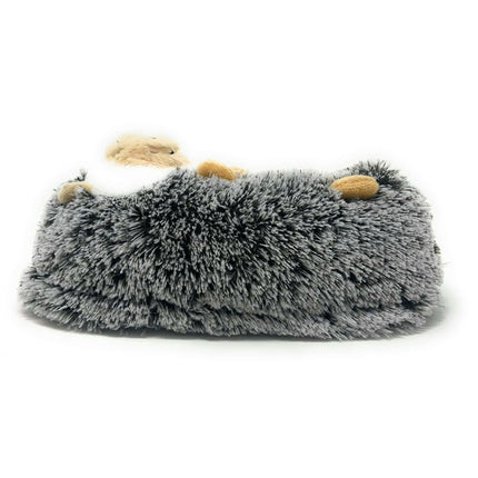 Hedge Hugs Cozy Animal House Home Women Non-Skid Fuzzy Slippers - Accessoriesforever