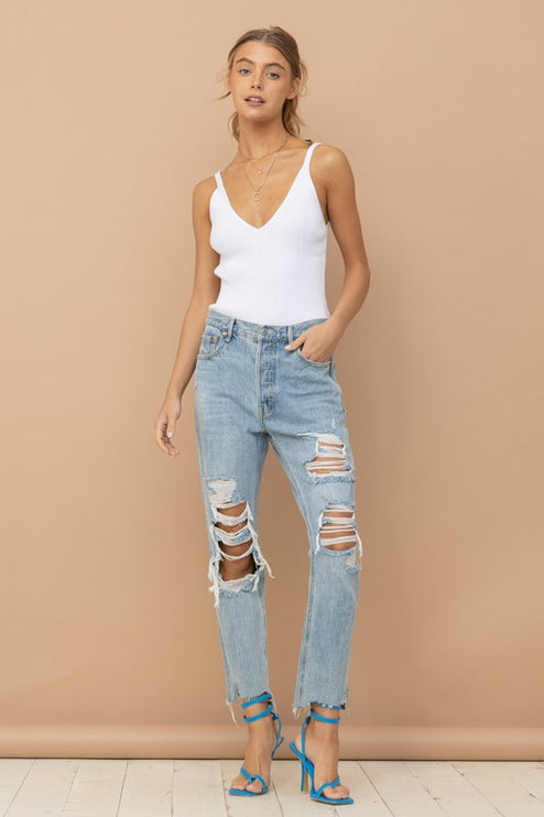 Simple Solid Knitted Sleeveless Sweater Fashion Cami Tank Top - Accessoriesforever