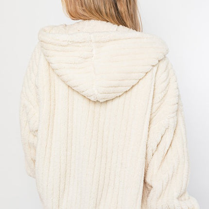Cozy Warm Stylish Oversized Fleece Hoodie Jacket