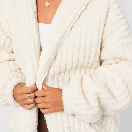 Cozy Warm Stylish Oversized Fleece Hoodie Jacket