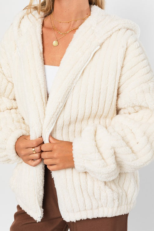 Cozy Warm Stylish Oversized Fleece Hoodie Jacket