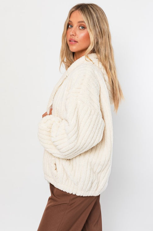 Cozy Warm Stylish Oversized Fleece Hoodie Jacket