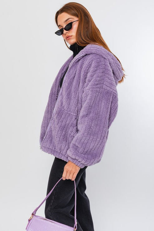 Cozy Warm Stylish Oversized Fleece Hoodie Jacket