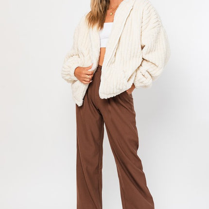 Cozy Warm Stylish Oversized Fleece Hoodie Jacket