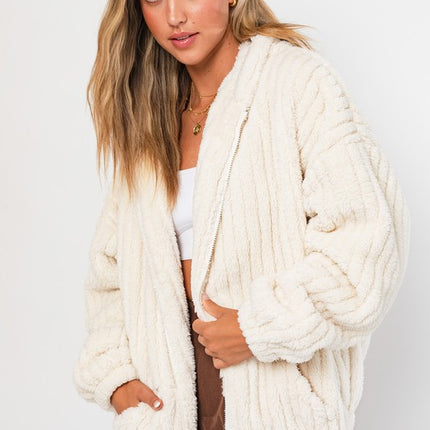 Cozy Warm Stylish Oversized Fleece Hoodie Jacket