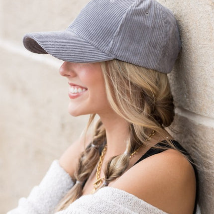 Classic Casual Corduroy Fashion Hat Boyfriend Ball Cap