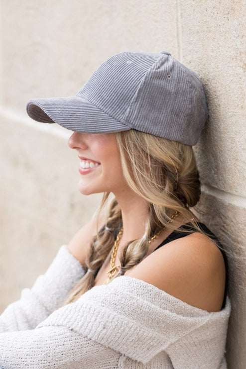 Classic Casual Corduroy Fashion Hat Boyfriend Ball Cap