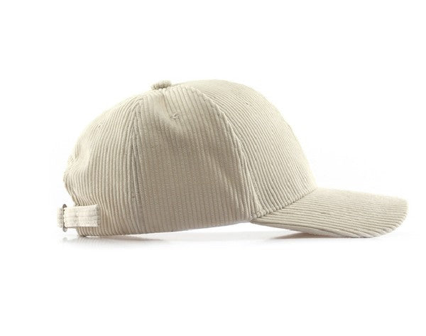 Classic Casual Corduroy Fashion Hat Boyfriend Ball Cap