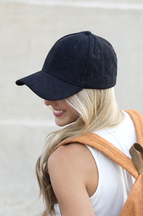 Classic Casual Corduroy Fashion Hat Boyfriend Ball Cap