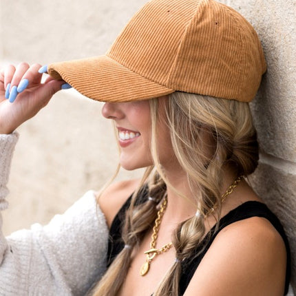 Classic Casual Corduroy Fashion Hat Boyfriend Ball Cap