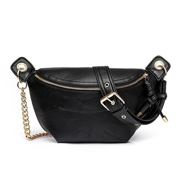 Stylish High Quality Vegan Leather Convertible Crossbody Sling Bag