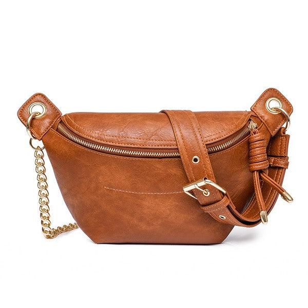 Stylish High Quality Vegan Leather Convertible Crossbody Sling Bag