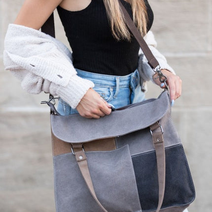 Canva Chic Stylish Fashion Crossbody Messenger Tote Bag - Accessoriesforever