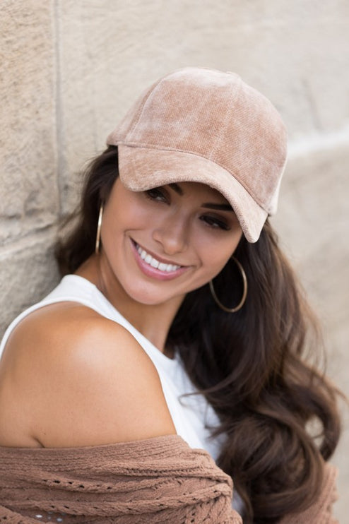 Classic Velour Baseball Fashion Cap Hat - Accessoriesforever
