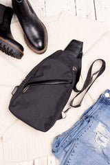 Canvas Design Nylon Convertible Adjustable Strap Sling Bag